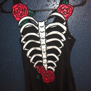 Rose rib cage dress